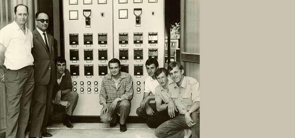 Portogruaro (VE), 1967 - - Installation of a control board